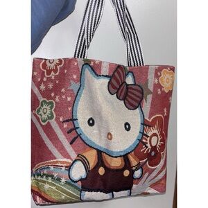 Hello Kitty Patterned Tote Bag - Multicolor